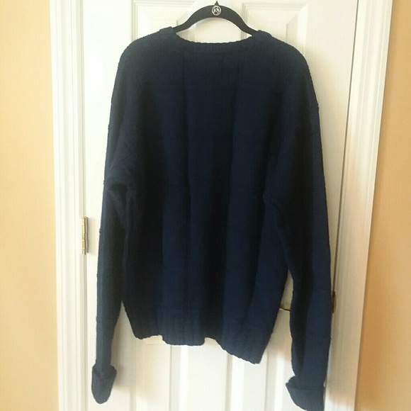 Eddie Bauer Mens Blue Sweater - Picture 2 of 5